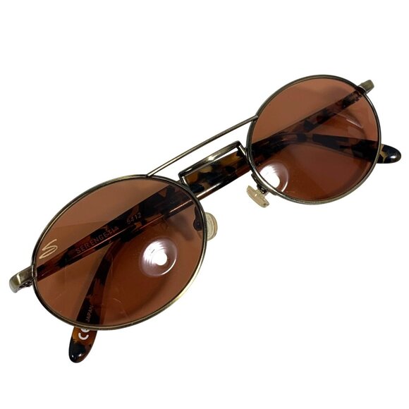 Vintage Serengeti Santa Fe Polarized Oval Tortoiseshell Sunglasses 5412 - Picture 3 of 7